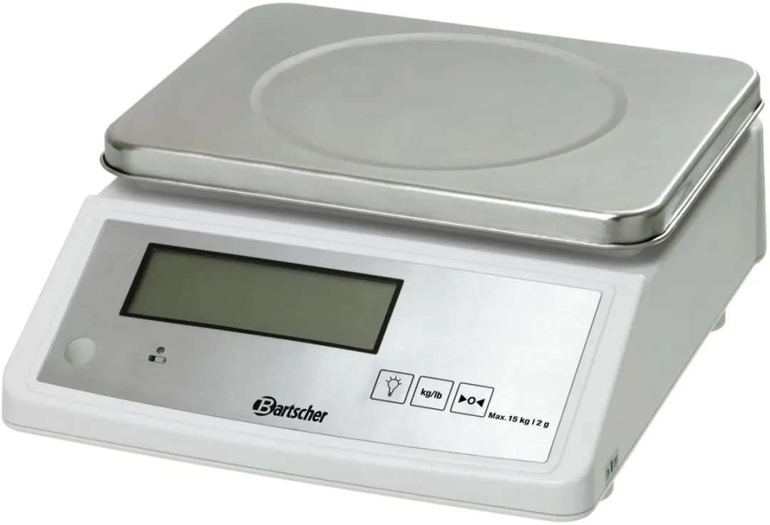 Bartscher HTA300118 Keukenweegschaal 15kg - Wit