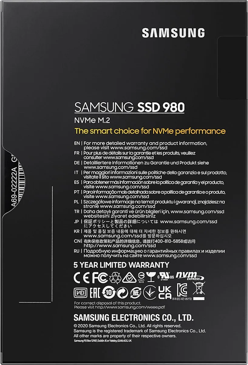 Samsung 980 MZ-V8V500BW SSD - 500GB - afbeelding 6 van 6