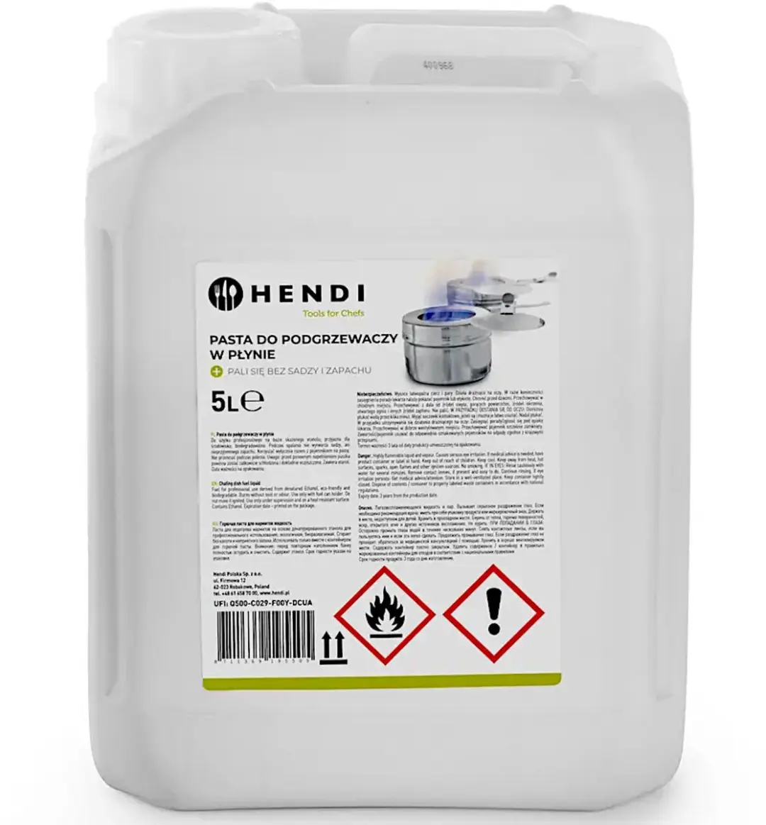 Hendi Brandpasta Ethanolgel 5L