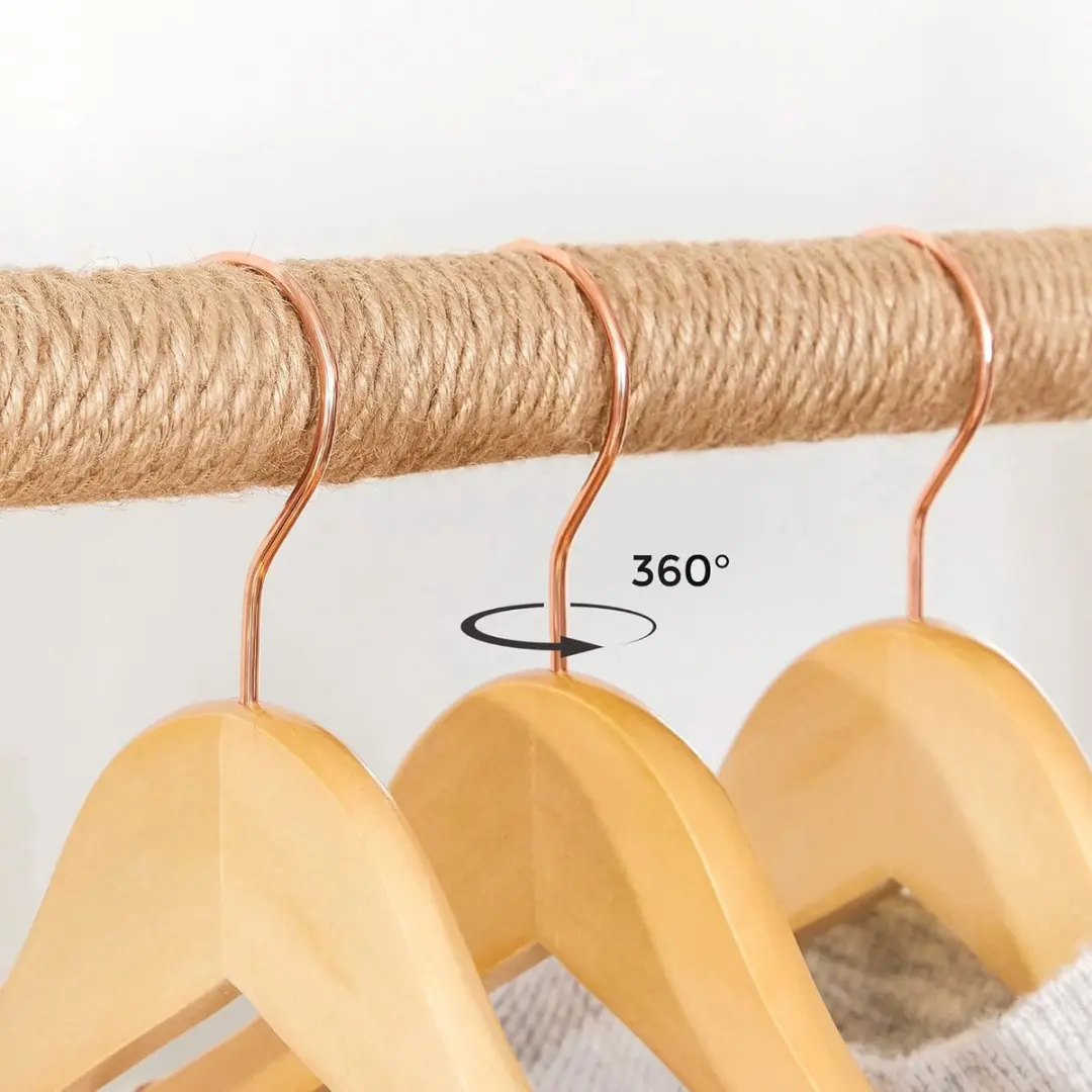 Songmics CRW001N01 Massief Houten Hangers - 20 Stuks - Hout
