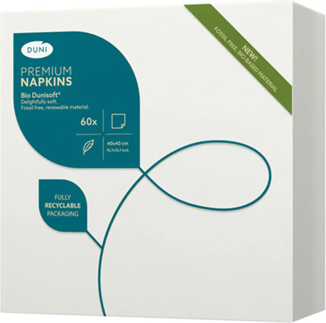 Duni Bio Dunisoft Servetten 40x40cm
