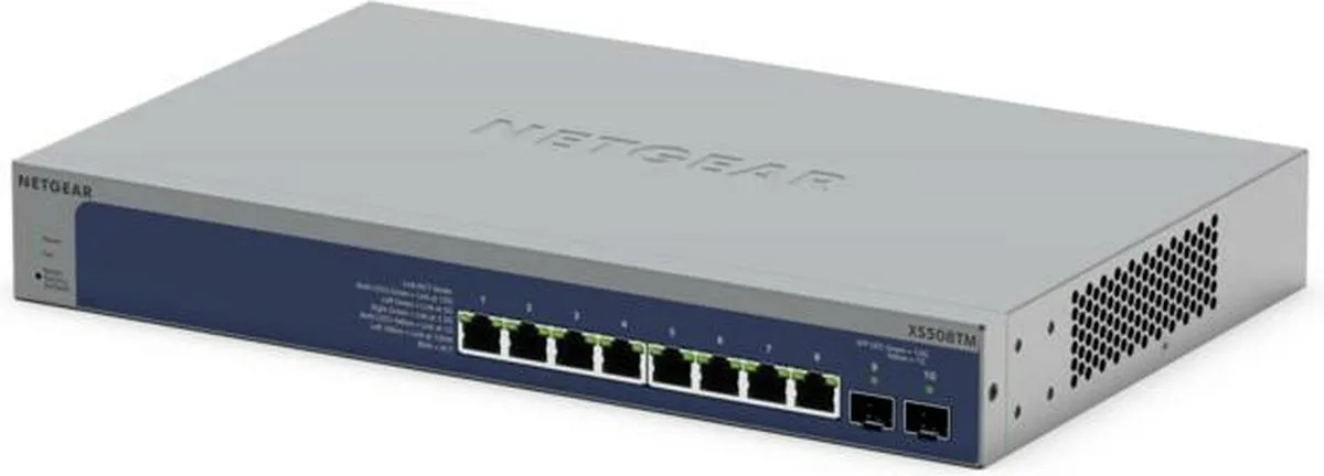 Netgear XS508TM Managed Switch 8 Poorten - Grijs