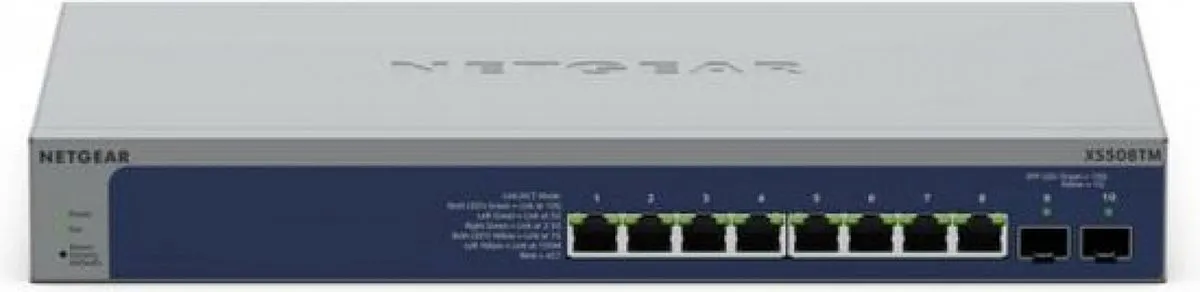 Netgear XS508TM Managed Switch 8 Poorten - Grijs