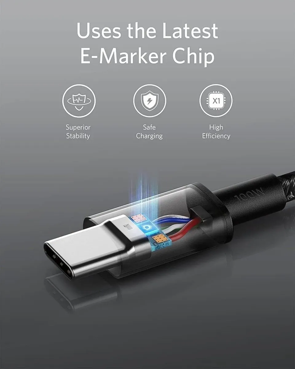 Anker 736 Nano II 100W USB-C Oplader - 3 Poorten - 2x USB-C Kabel 1.8m - afbeelding 6 van 6