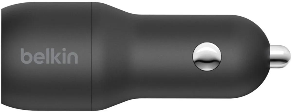 Belkin Dual USB Autolader 24W CCD001bt1MBK - Zwart