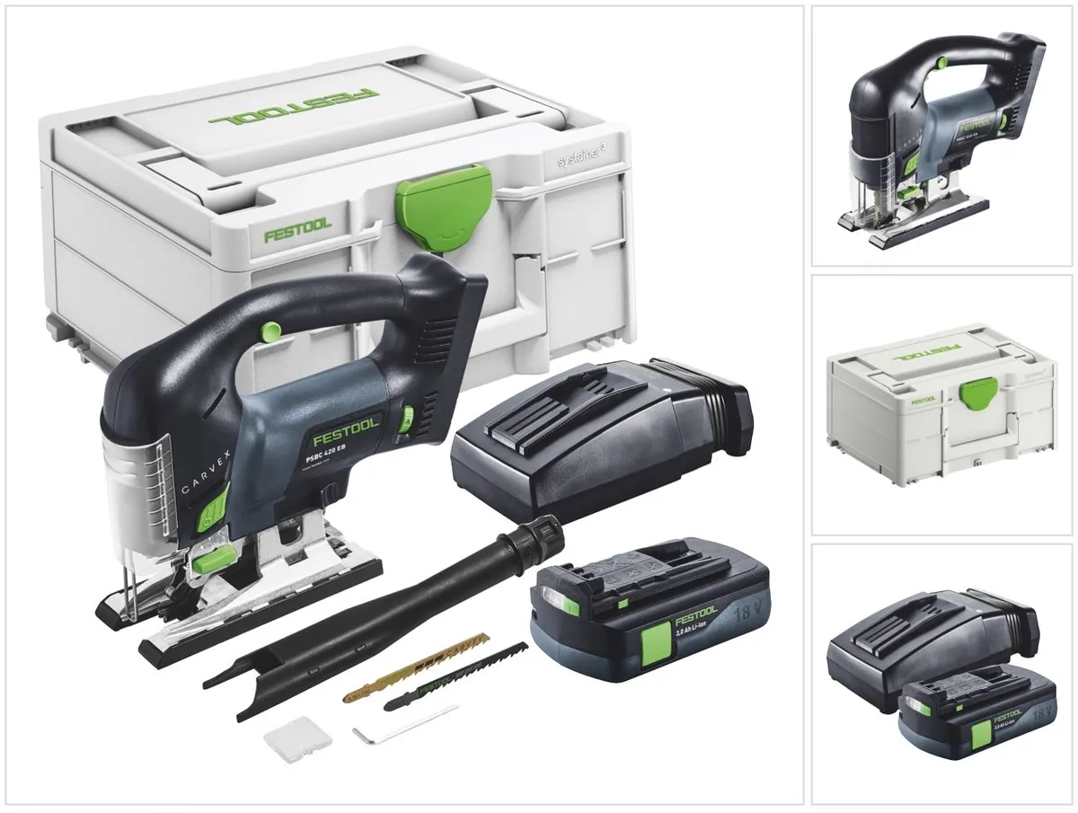 Festool CARVEX PSBC 420-Basic Accu-Pendeldecoupeerzaag 18V