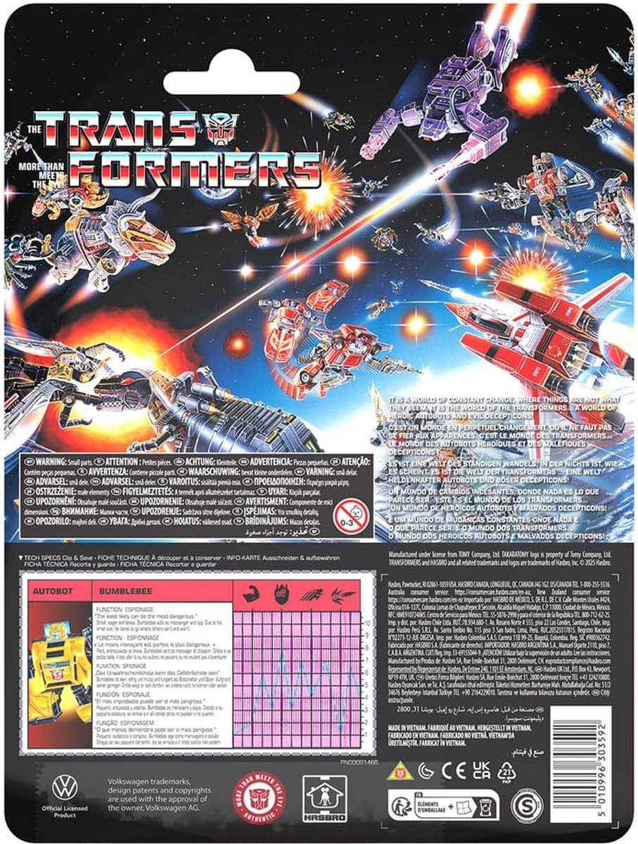 Hasbro The Transformers Retro G1 Action Figure Autobot Bumblebee 12 cm Action Figuur