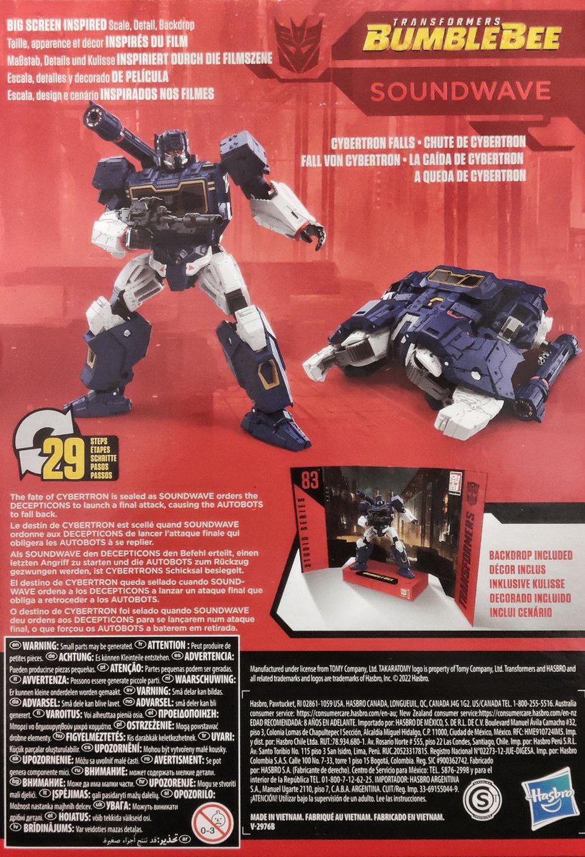 Hasbro Transformers Cyberverse Studio Series Soundwave