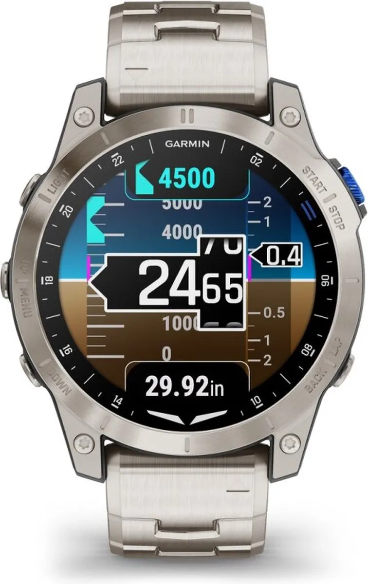 Garmin D2 Mach 1 010-02582-51 Smartwatch - 47mm - Zilver