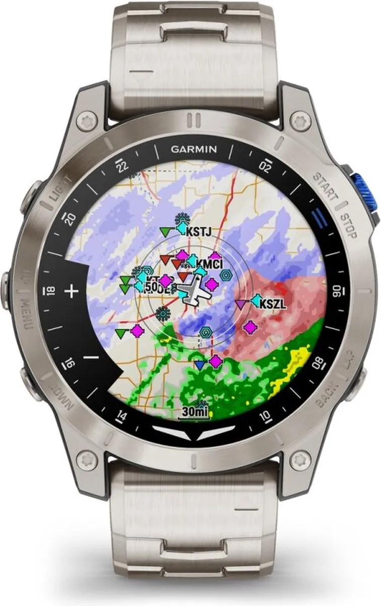 Garmin D2 Mach 1 Smartwatch - 47mm - Zilver - afbeelding 6 van 6
