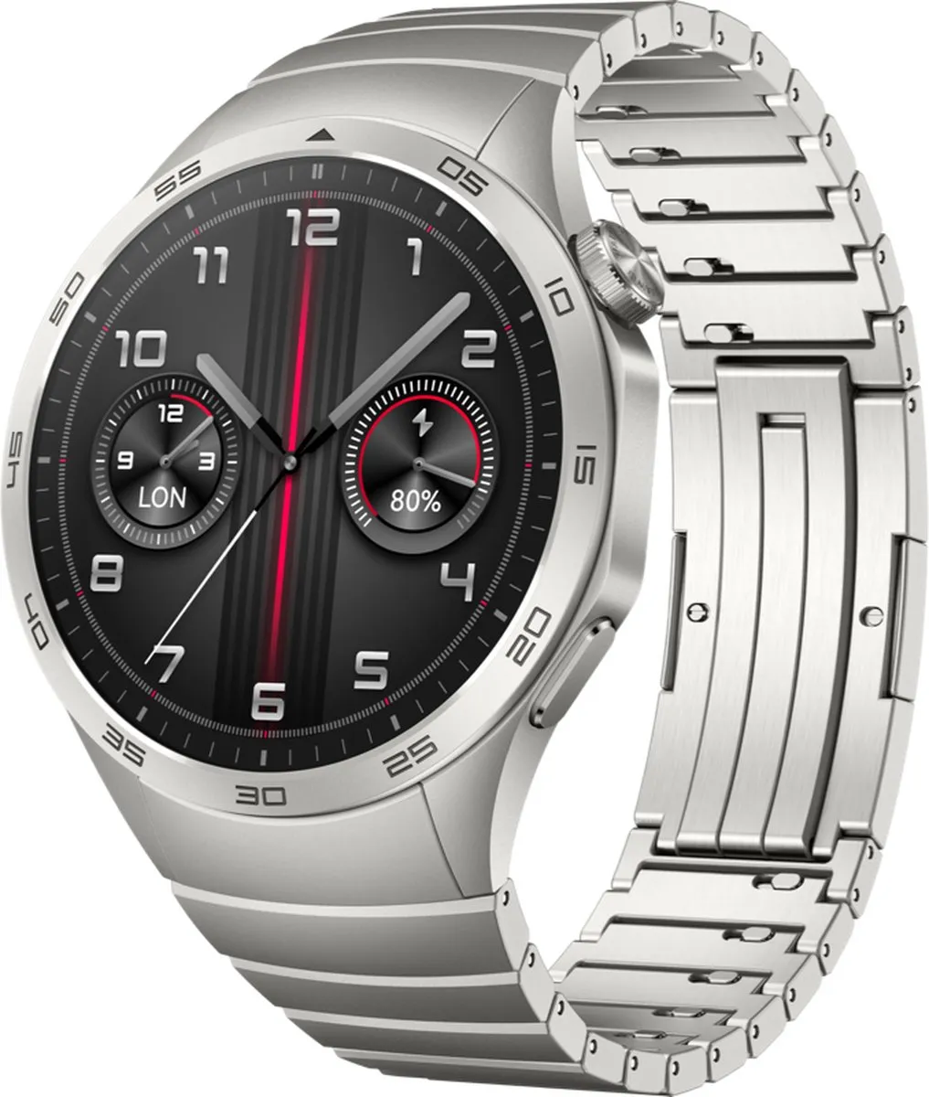 Huawei Watch GT 4 46mm - Zilver/Goud