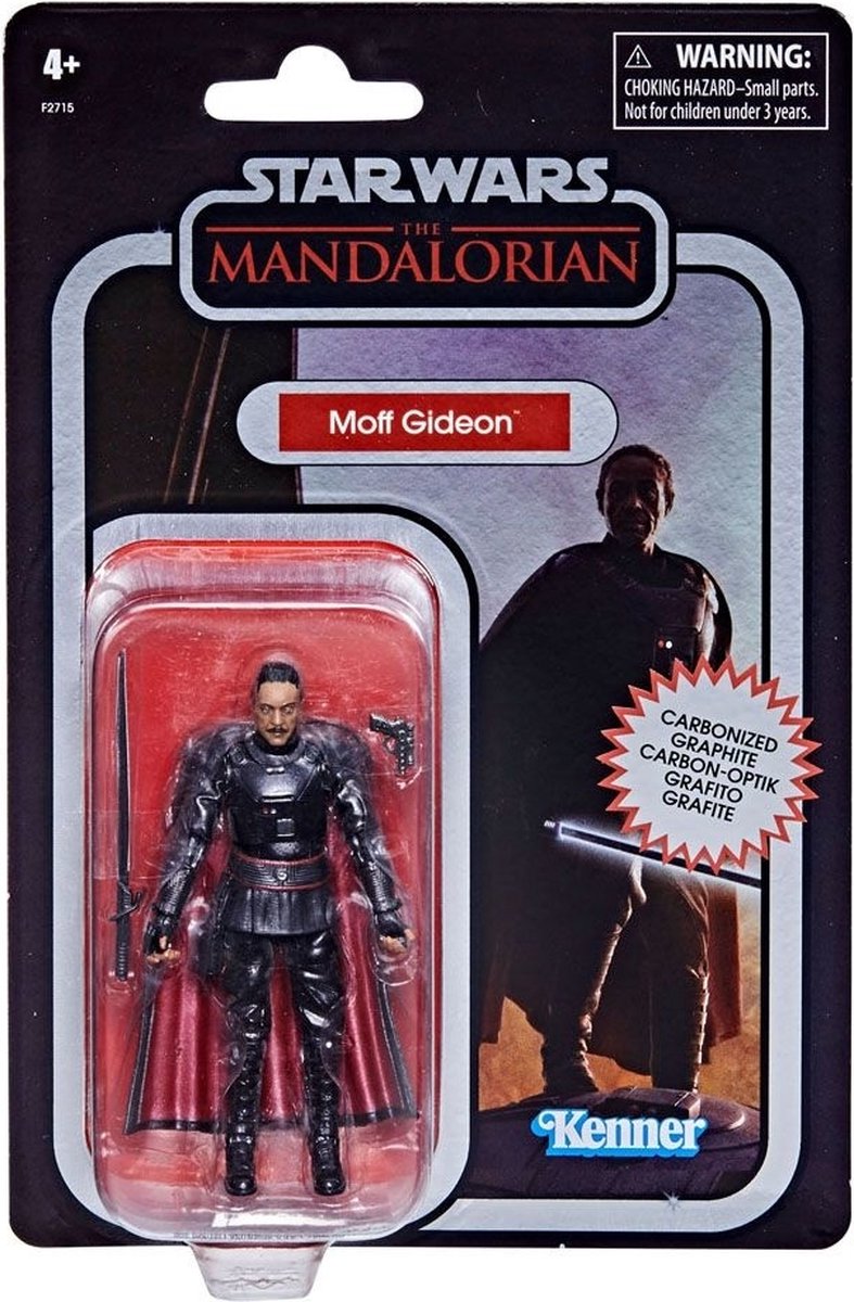 Hasbro Star Wars Actiefiguur Moff Gideon 10 cm The Mandalorian Vintage Collection Carbonized 2021 Multicolours