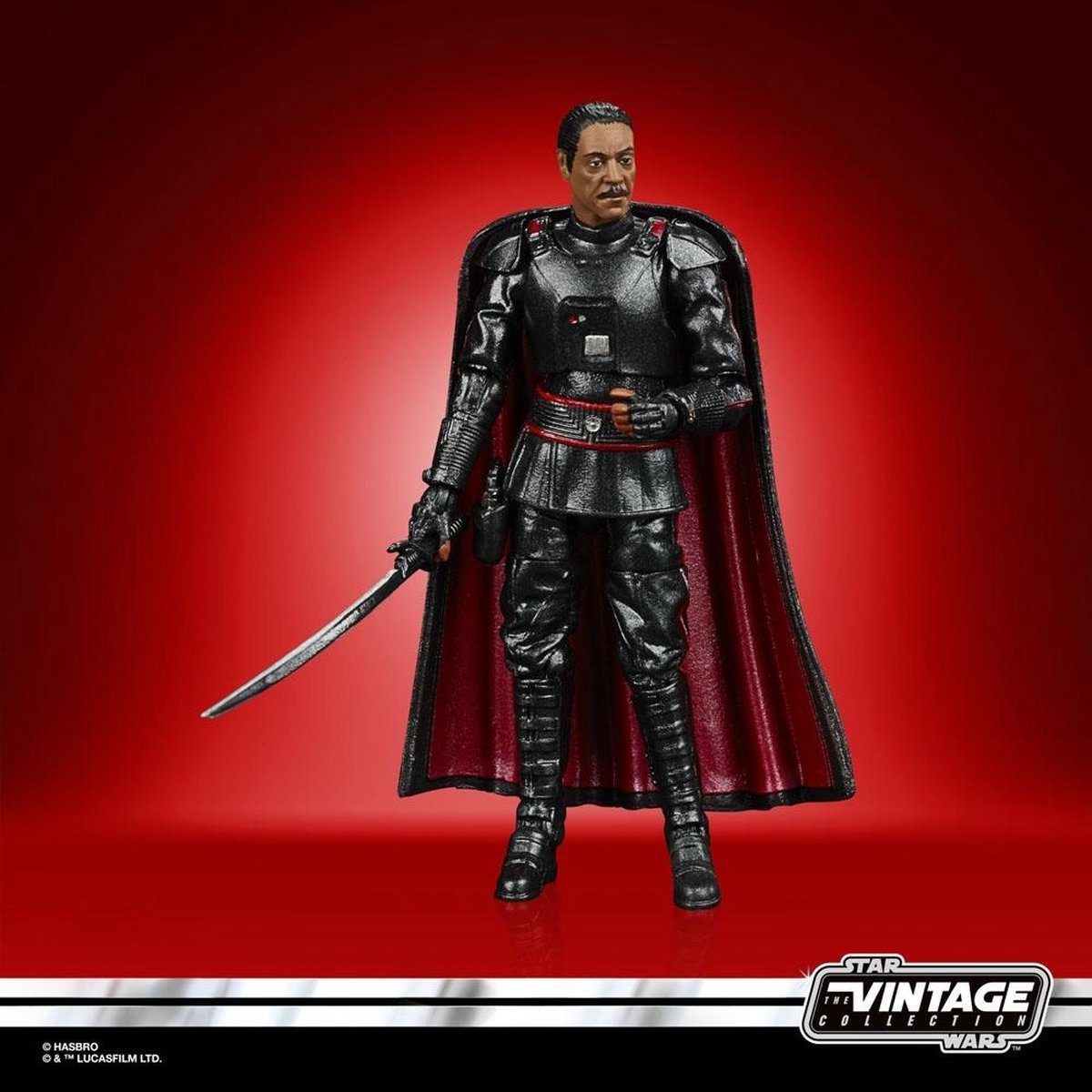 Hasbro Star Wars Actiefiguur Moff Gideon 10 cm The Mandalorian Vintage Collection Carbonized 2021 Multicolours