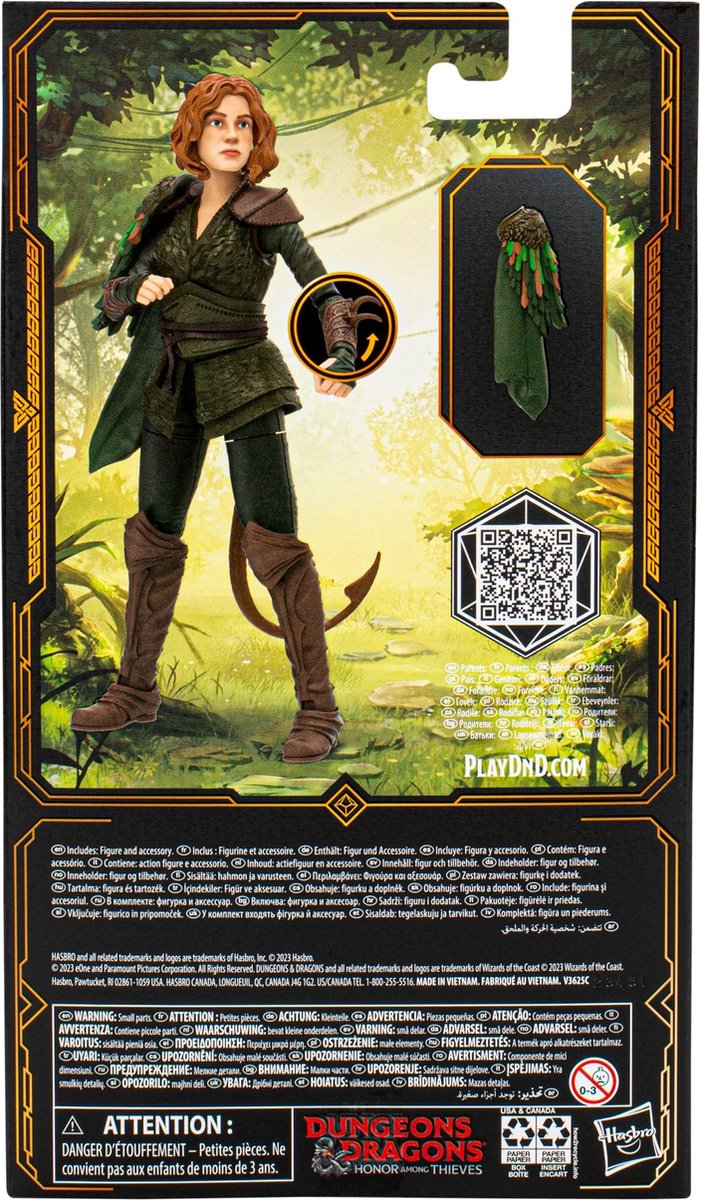 Hasbro Dungeons & Dragons - Honor Among Thieves Golden Archive Doric 15 cm Actiefiguur - Multicolours