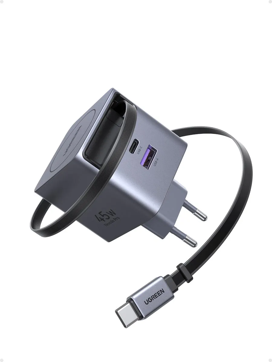 Ugreen Nexode 45W GaN USB-C Oplader 3-poorts