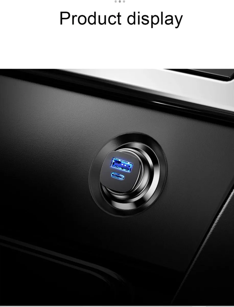 Baseus CCALL-AS01 Universele USB + USB-C Snellader 30W - Zwart