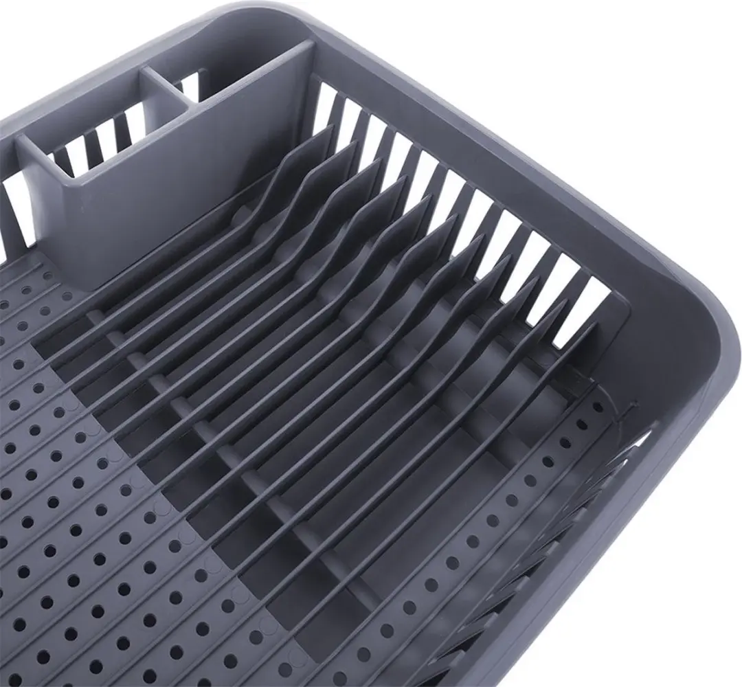Afdruiprek Grijs 43,5x32x12 cm - Afwasrek