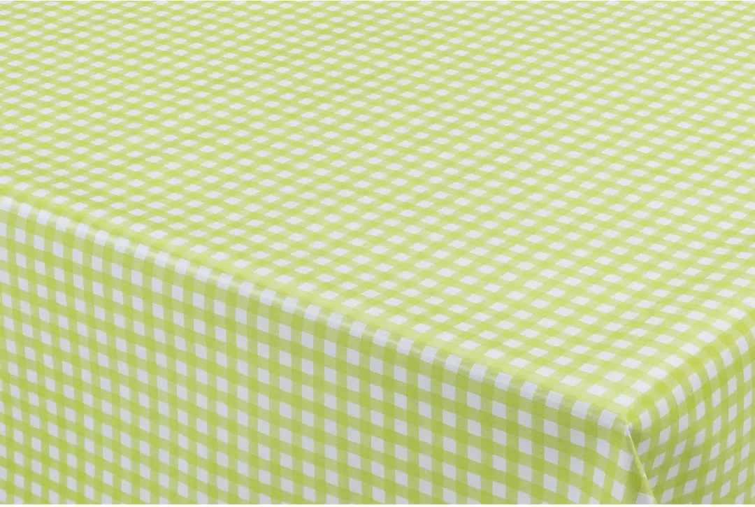 Bellatio Design Tafelzeil Boerenruit Groen/Wit 140x300cm