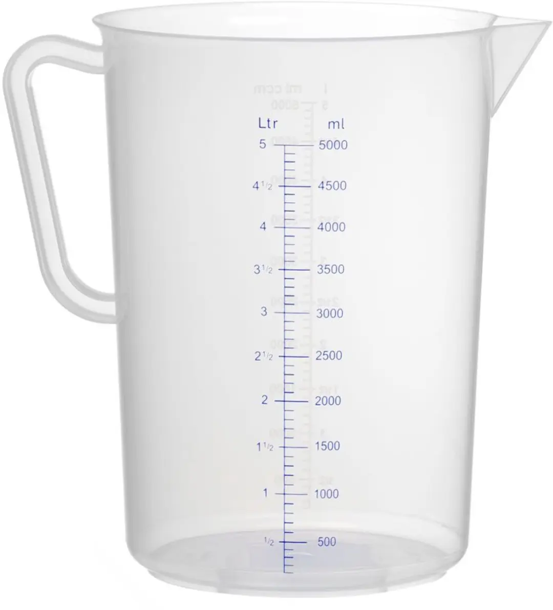 Hendi Maatbeker Polypropyleen 5 Liter - Transparant