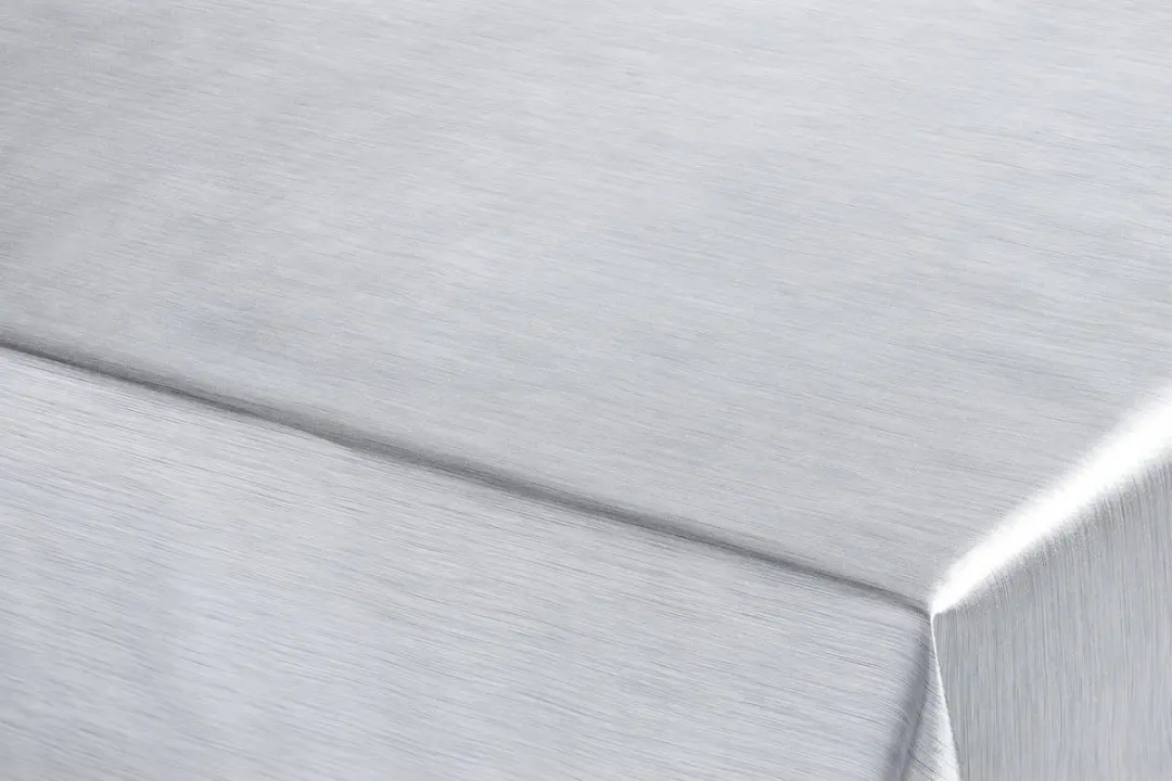 Bellatio Design Kerst Tafelzeil 140x180cm - Zilver Metallic