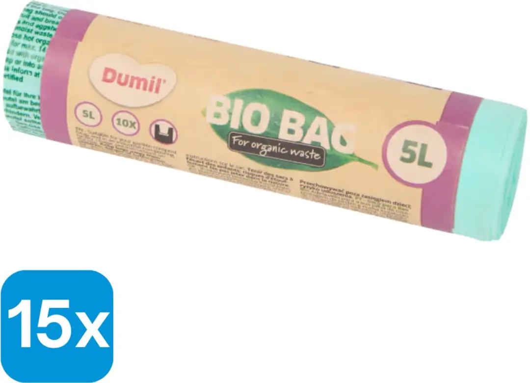 15 x 5L Dumil bio-afvalzakken