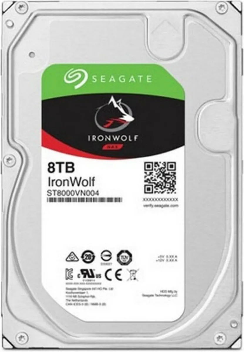 Seagate IronWolf ST8000VN004 8TB NAS Harde Schijf - 7200rpm