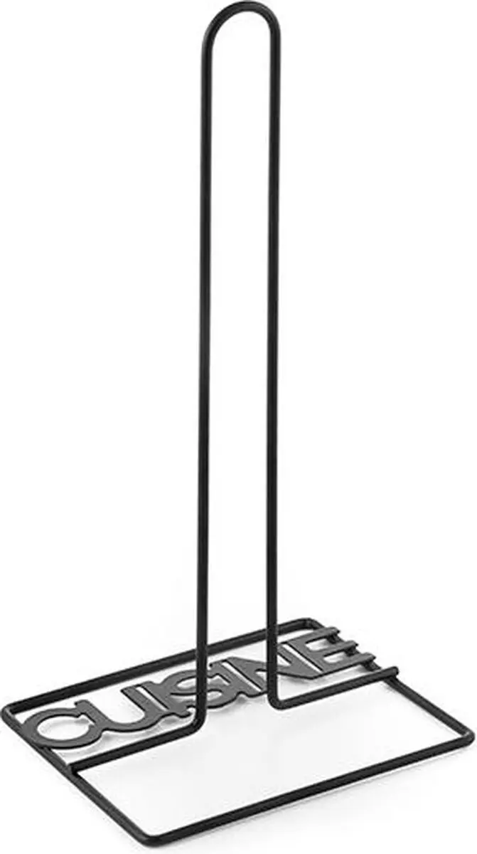 Excellent Houseware Keukenrolhouder - 1 Rol - Zwart - 35x12cm