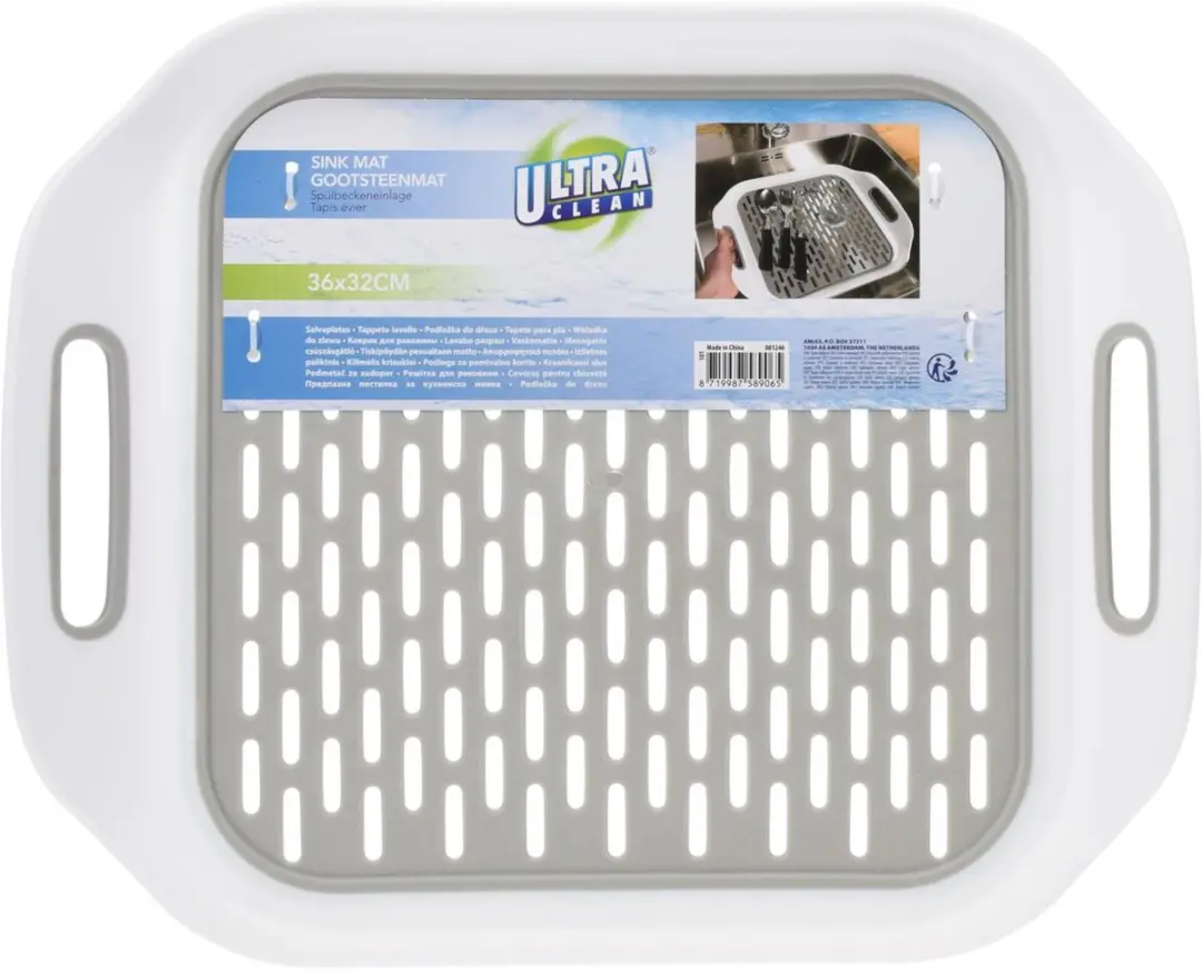 Excellent Houseware Gootsteenmat 38x30cm - Grijs