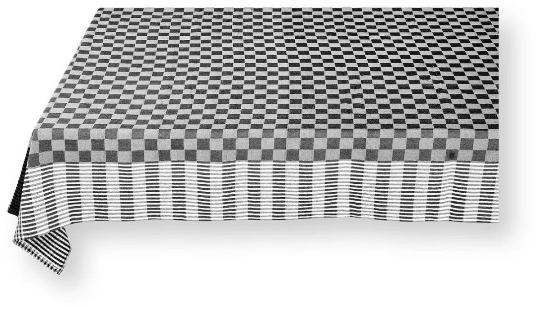 vtwonen Basic Tafelkleed 150x250cm - Zwart Katoen