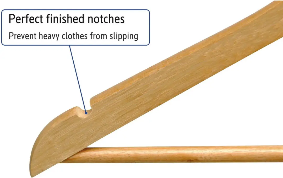 MAUL Kleerhanger Hout 45cm - 8 Stuks