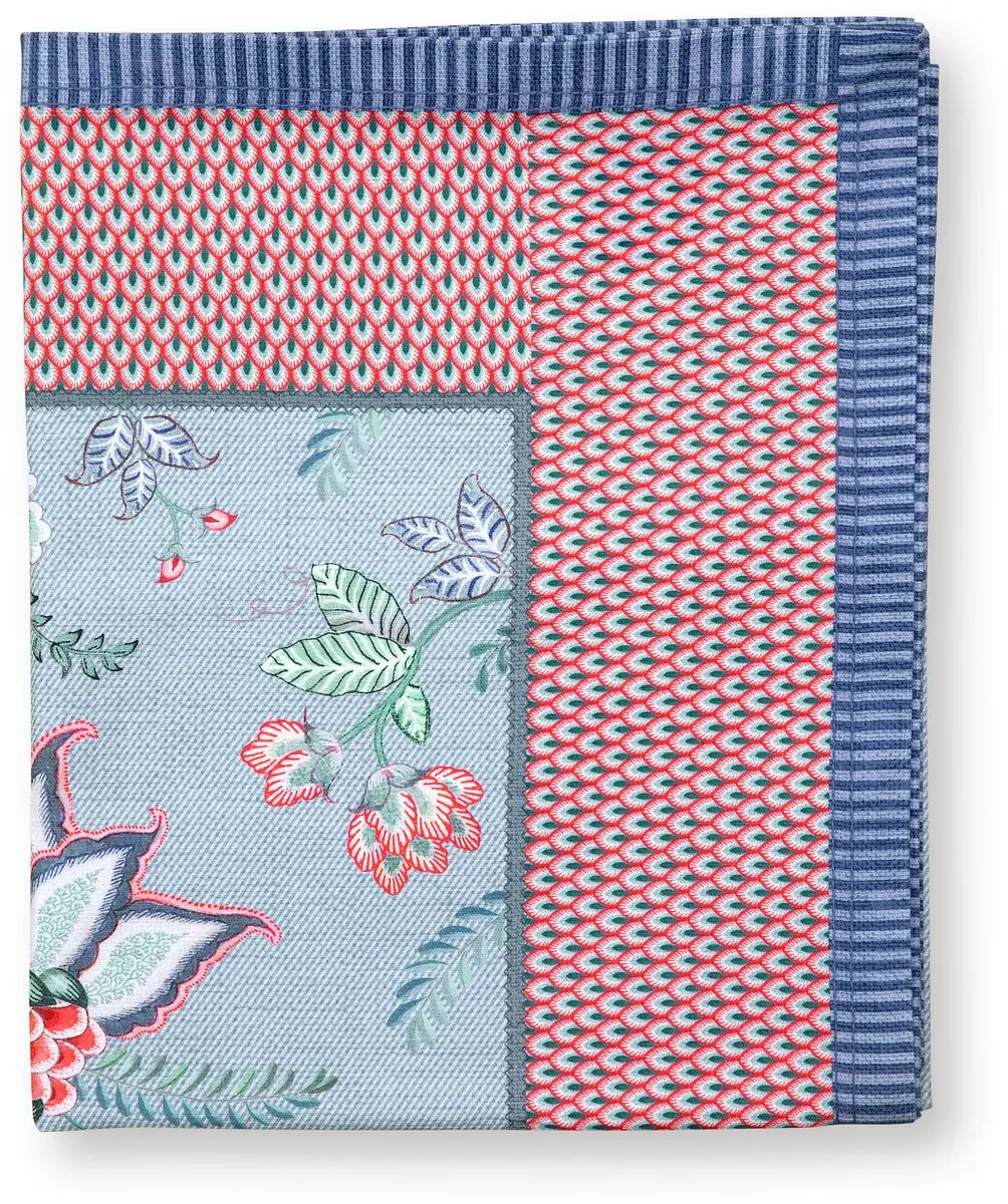 Pip Studio Flower Festival Tafelkleed - 150x250cm - Blauw