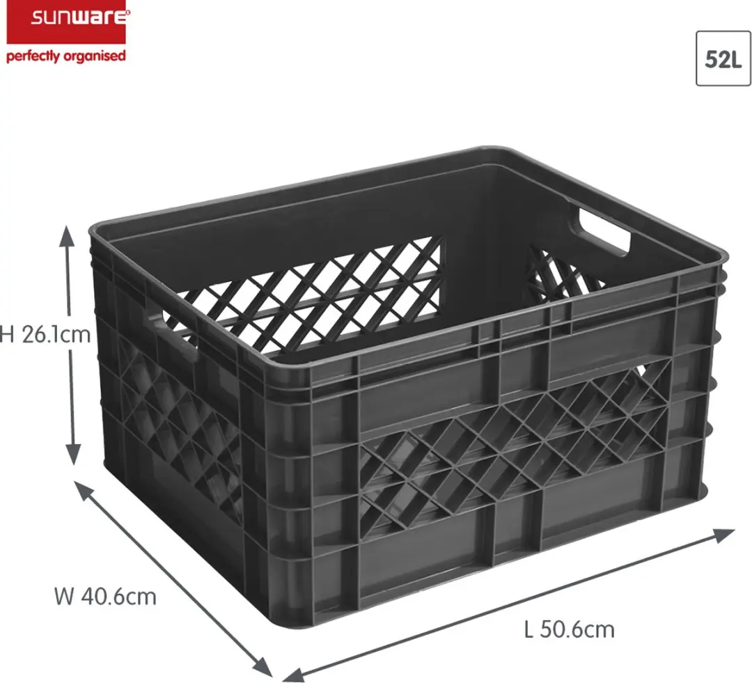 Sunware Square Multikrat 52L - Antraciet