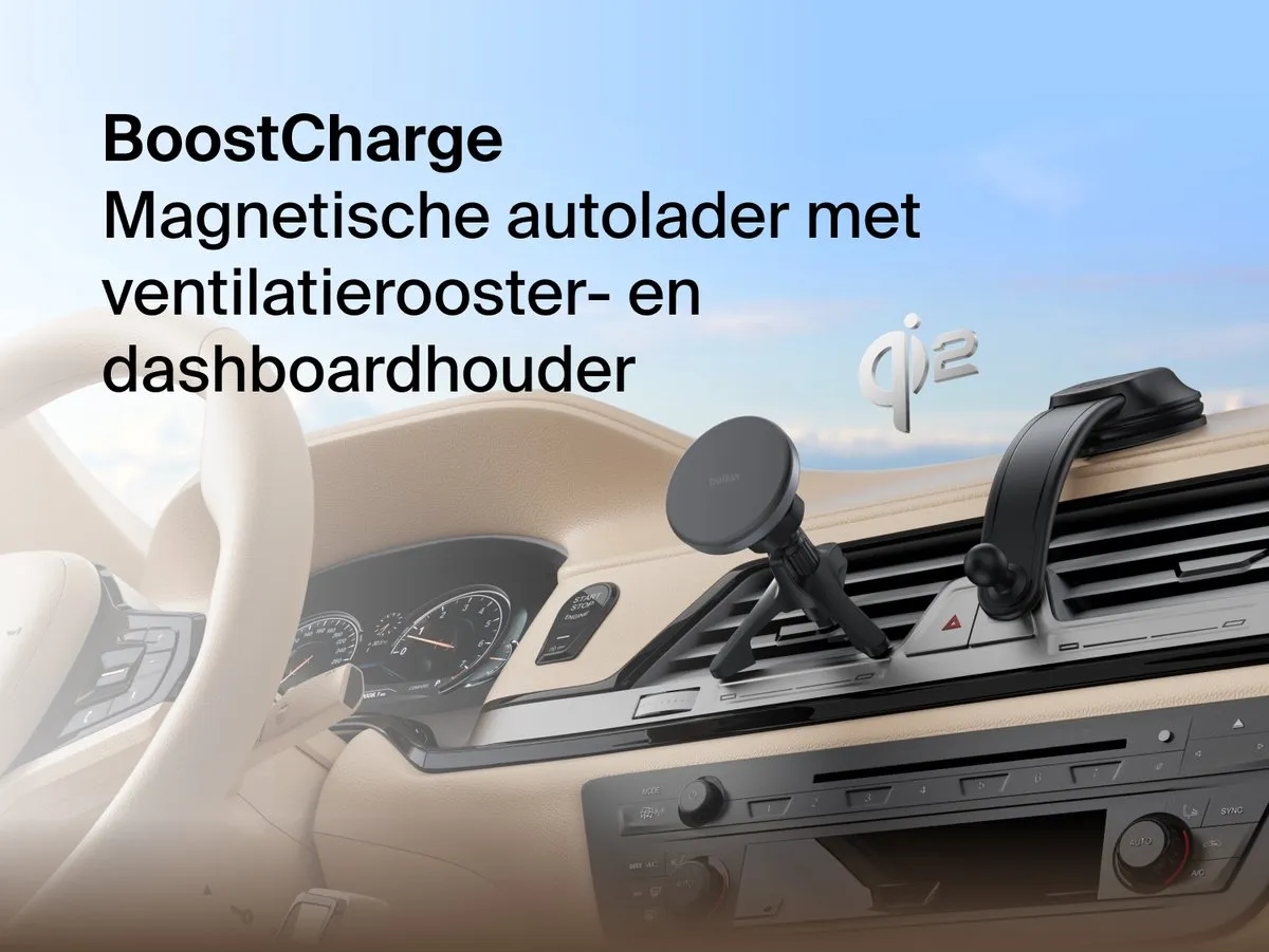 Belkin Magnetische Autohouder Ventilatie/Dashboard - Zwart