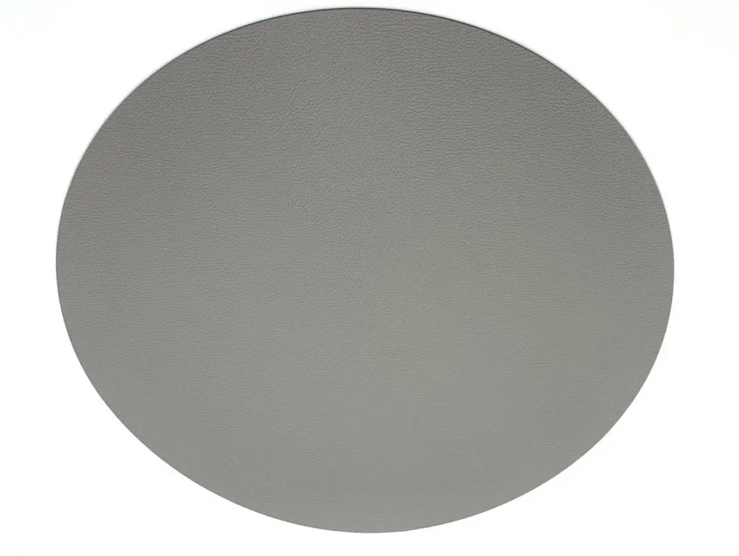 Kade 171 Lederlook Placemats Rond 38cm - 6 Stuks - Blauw/Grijs