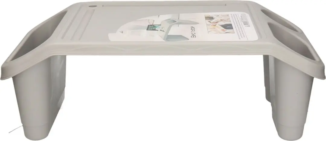 Excellent Houseware Bedtafel Grijs - 60x30cm Kunststof