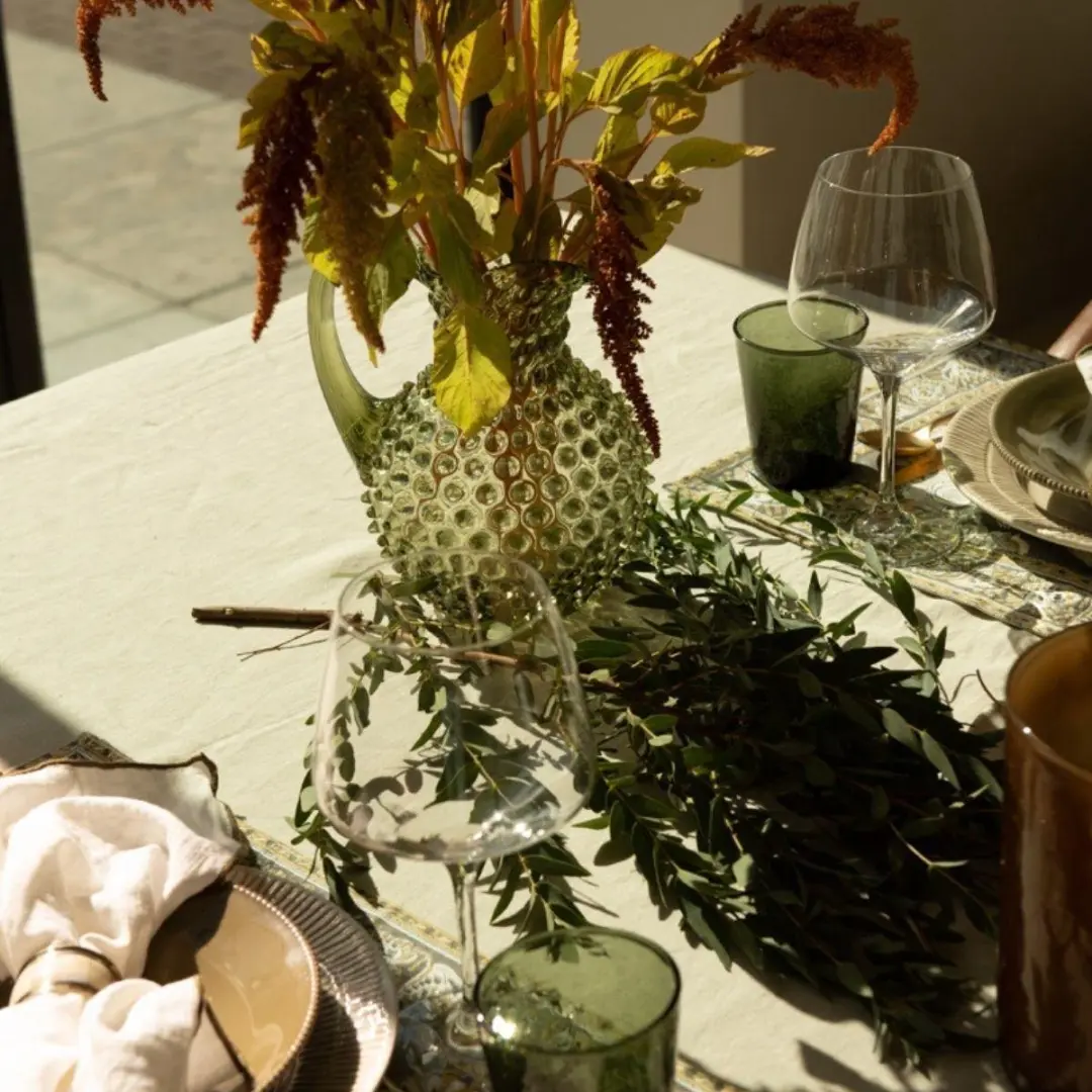 Anna von Lipa Paris Hobnail Waterkan 2L - Olijfgroen