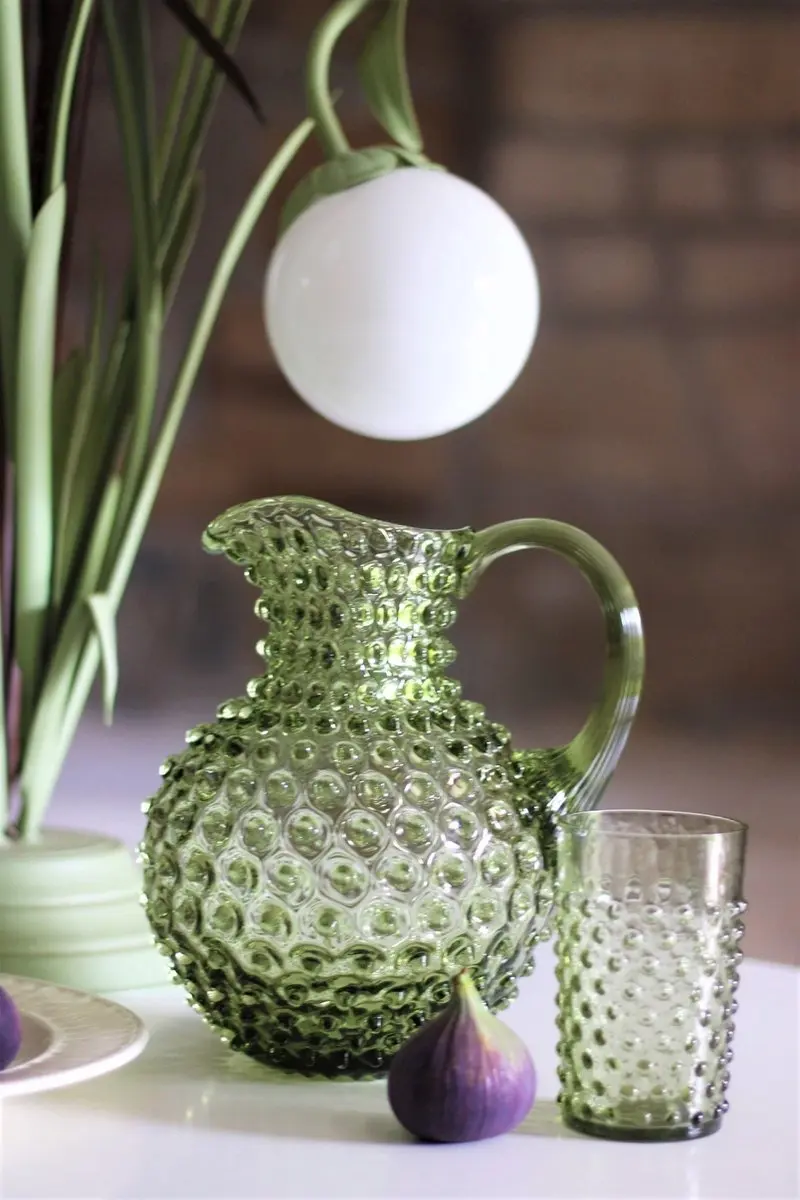 Anna von Lipa Paris Hobnail Waterkan 2L - Olijfgroen