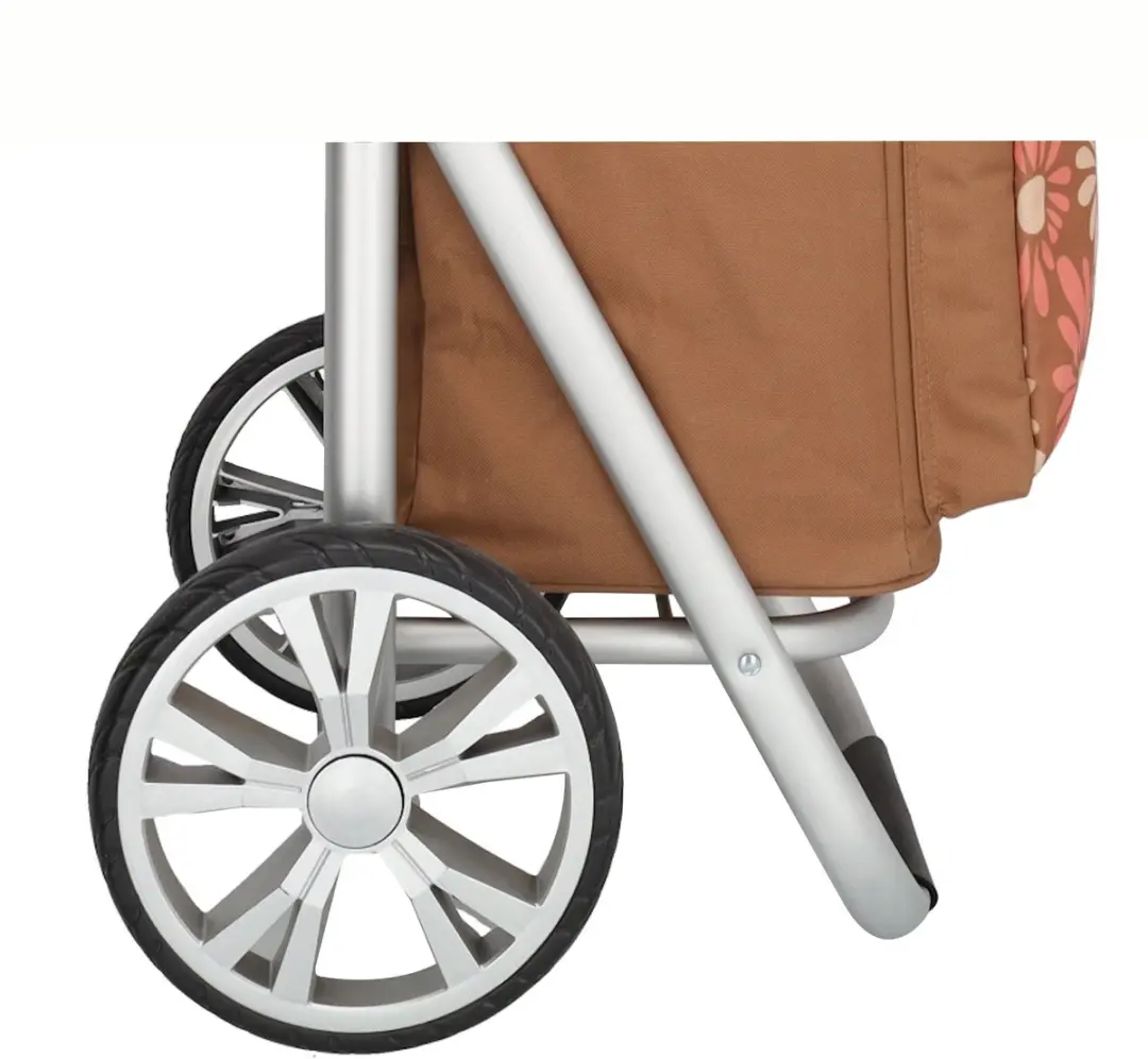 Beagles Alberic Boodschappen Trolley 41.5L - Bloem Bruin