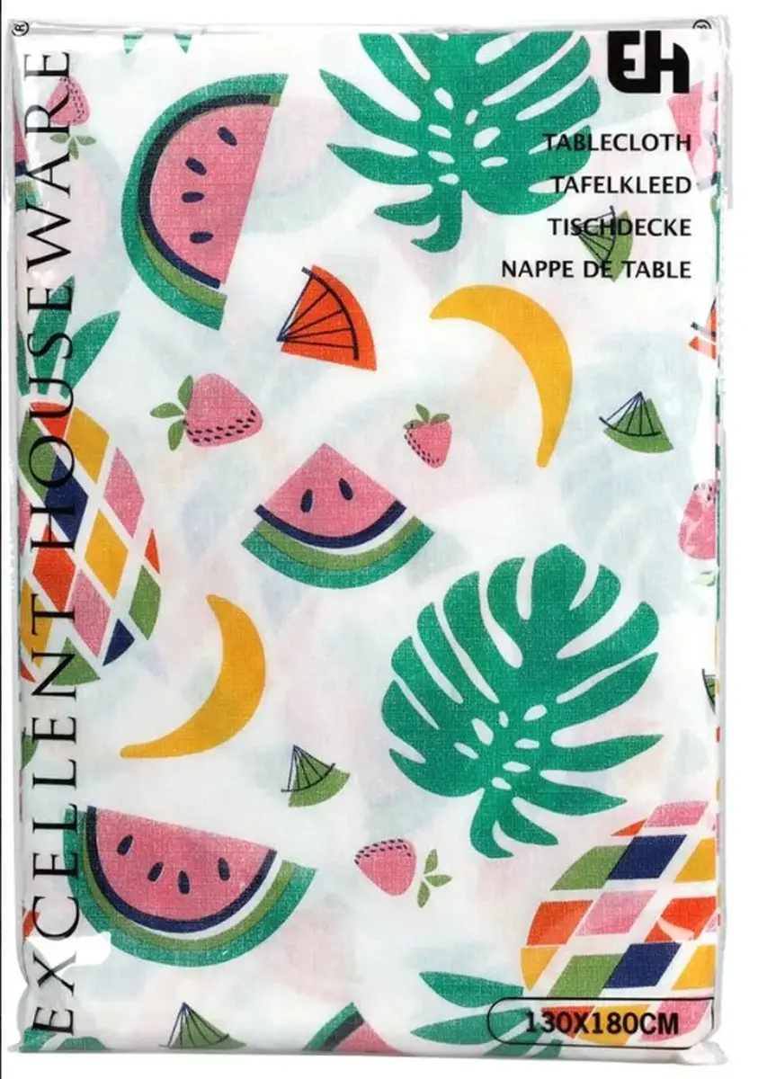 Excellent Houseware Tafelkleed Fruit 130x180cm