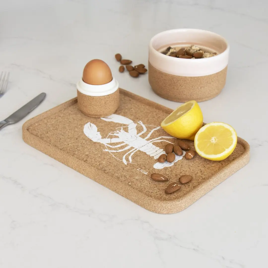 Liga Kreeft Dienblad Kurk Beige