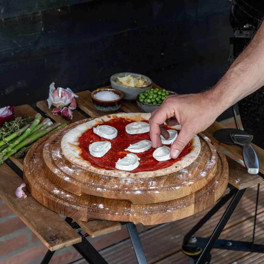 Boska Pizzaplank Friends XL - Ø 40cm - Eikenhout