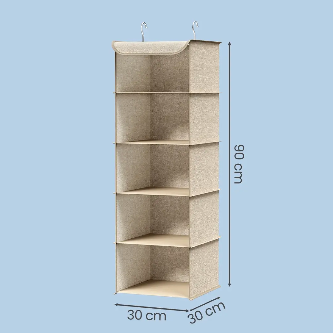 Songmics Hangrek RCH005Y01 - Opvouwbaar 5 Vakken - Beige