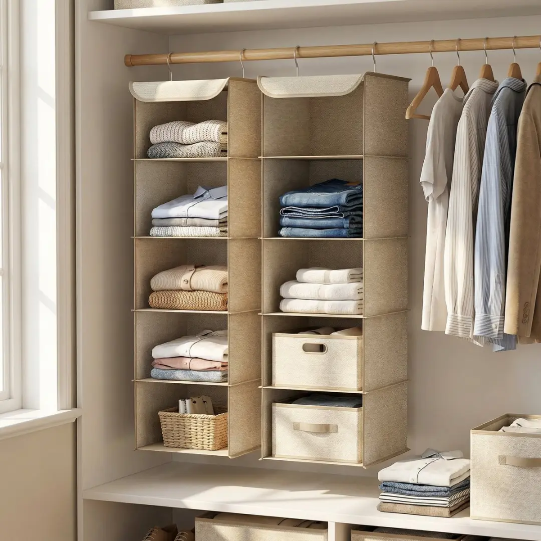 Songmics Hangrek RCH005Y01 - Opvouwbaar 5 Vakken - Beige