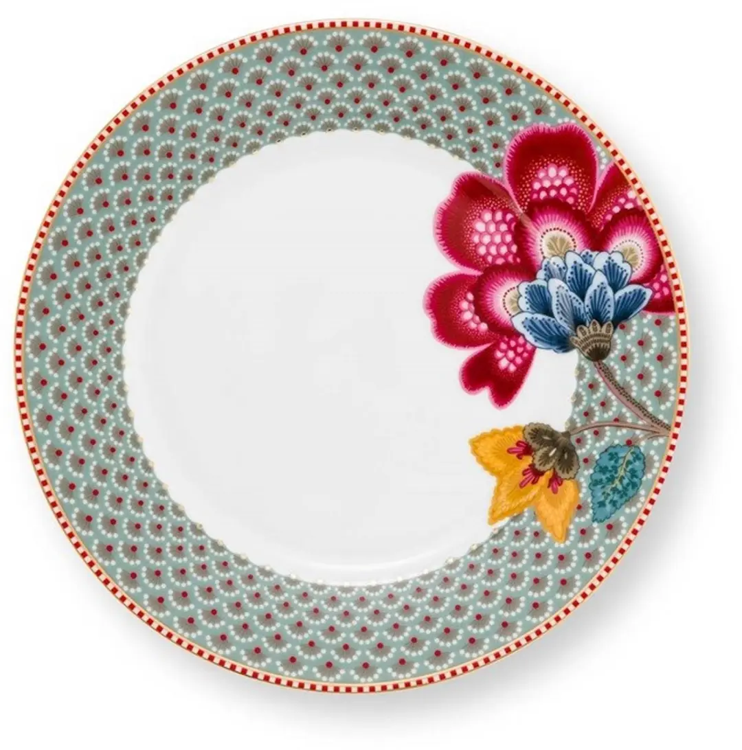 Pip Studio Taartstandaard Blooming Tales Fantasy Blauw - 3 Lagen Ø17/21/26.5cm