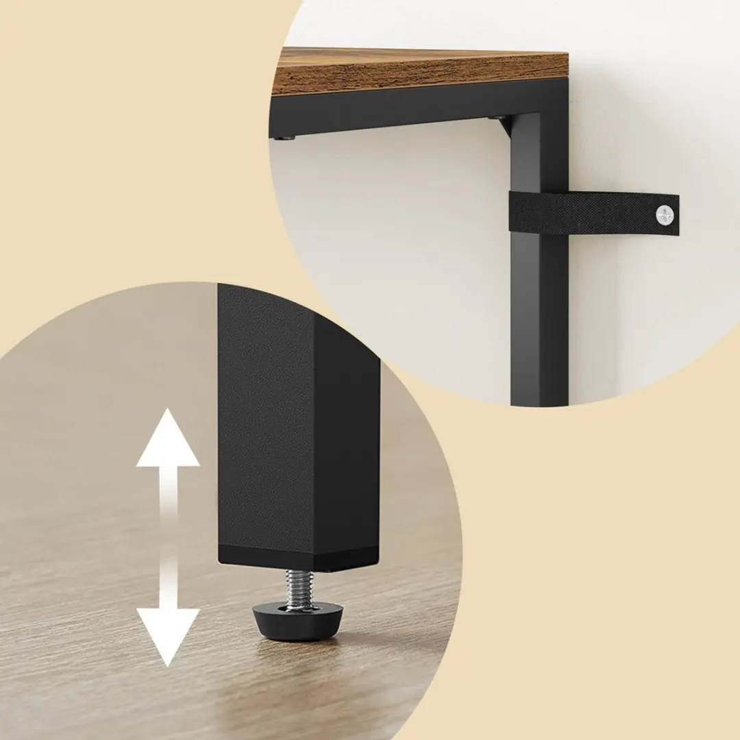 Songmics Schoenenrek 4 lagen - 20 paar - Bruin-zwart