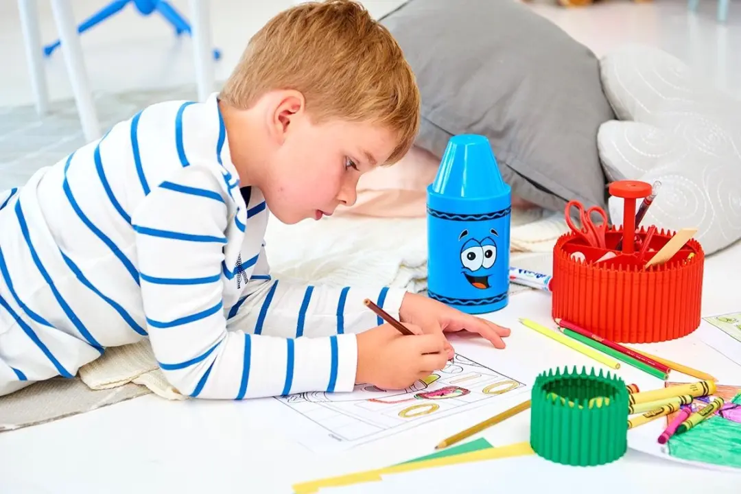Crayola Krijtvorm Opbergdoos 4L - Blauw - afbeelding 6 van 6