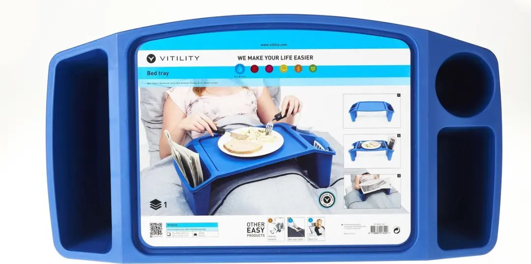 Vitility Bed-dienblad - Blauw