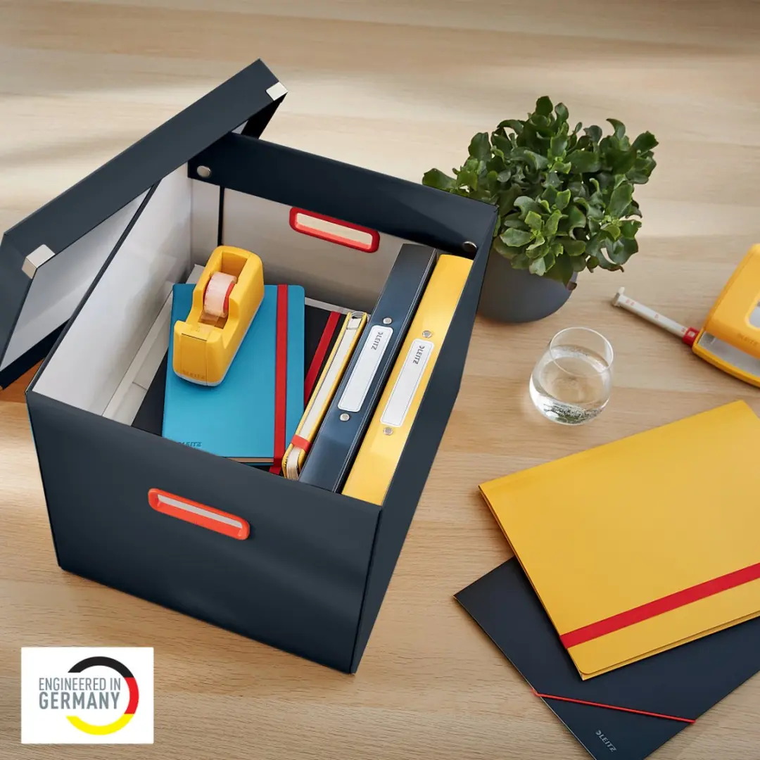 Leitz Click & Store Grote Opbergdoos 30L - Fluweel Grijs