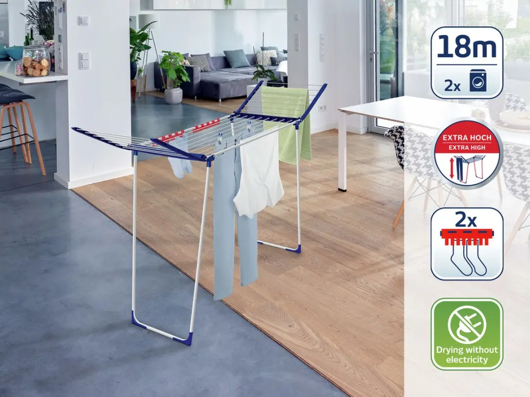 Leifheit Pegasus 180 Solid Maxx Droogrek 18m - Wit