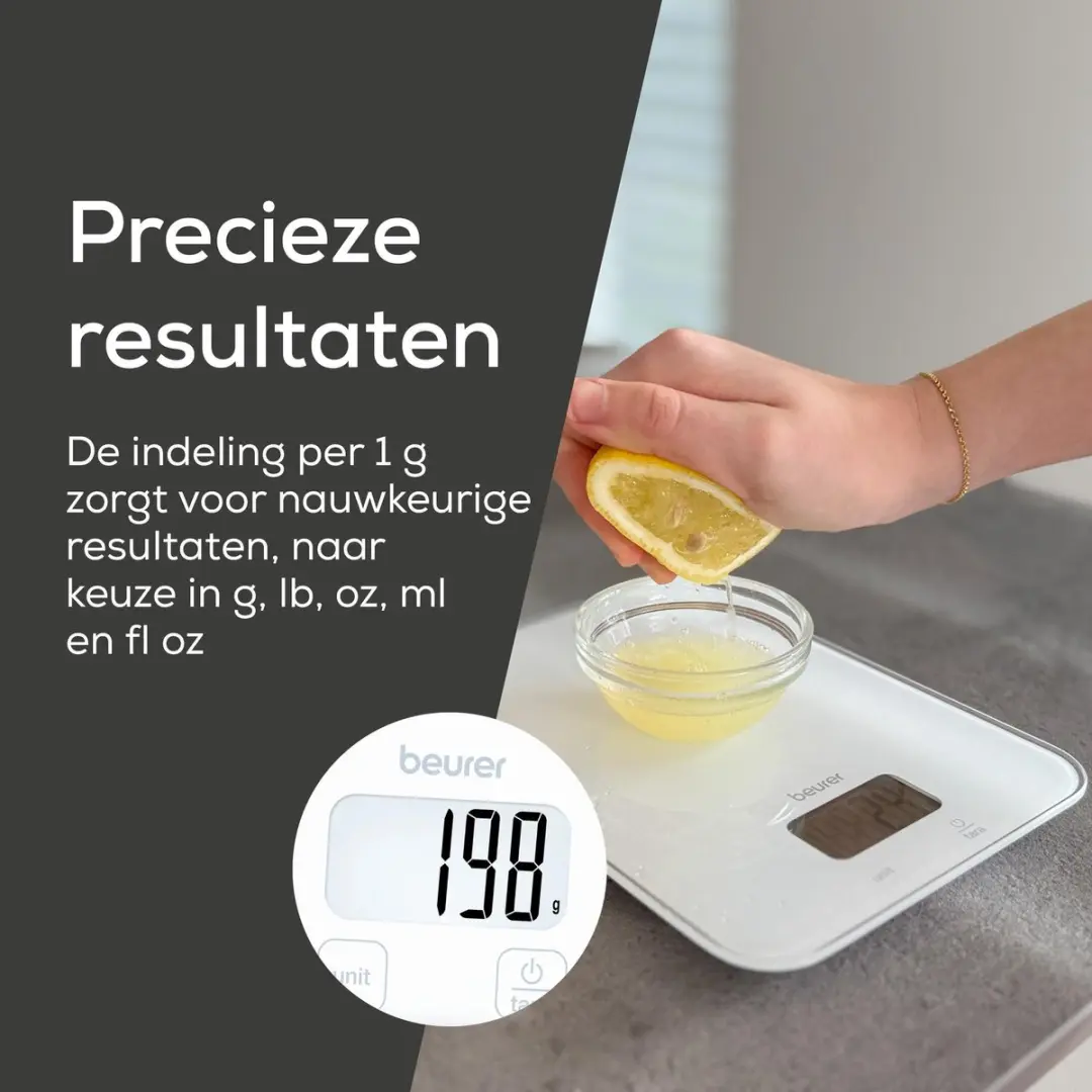 Beurer KS 19 Keukenweegschaal 5kg - Wit